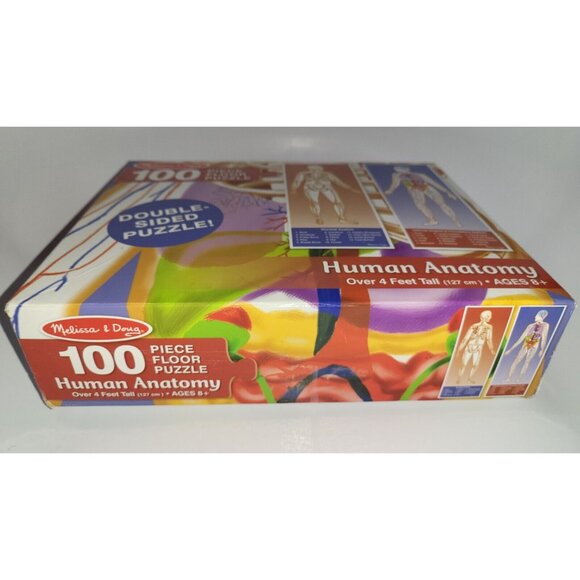 MELISSA & DOUG Human Anatomy Double-Sided Floor Puzzle 100 Pieces! - Picture 9 of 12